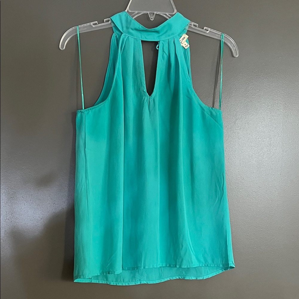 Teal Sleeveless Halter Top